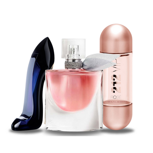 Set di 3 profumi GOOD GIRL, Lancôme LA VIE EST BELLE, 212 VIP ROSÉ 100ml